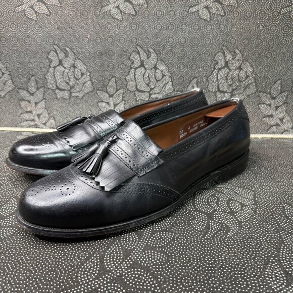 Allen Edmonds Bridgeton Black Leather Tassel Loafers Mens Size 13 - Picture 7 of 10